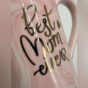 “Best Mom Ever” beautiful porcelain tea mug with lid